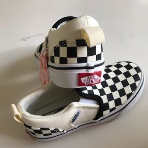 NWOT Vans Asher Checker Slip-on Toddler Size 11